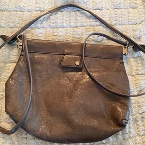 Tre Vero Vintage Leather purse Gray Italy